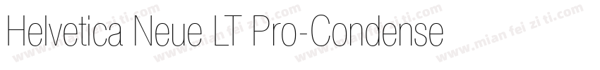 Helvetica Neue LT Pro-CondensedBold字体转换